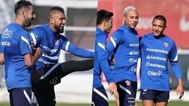 Dall'Inter al Cile: sorrisi Vidal, Sanchez con un ex Napoli