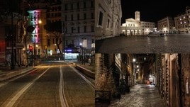 Coronavirus, le spettrali immagini di Roma deserta