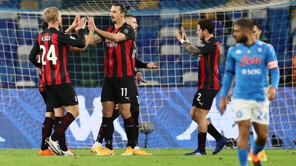 Ibrahimovic super affonda il Napoli: il Milan vola anche con Bonera