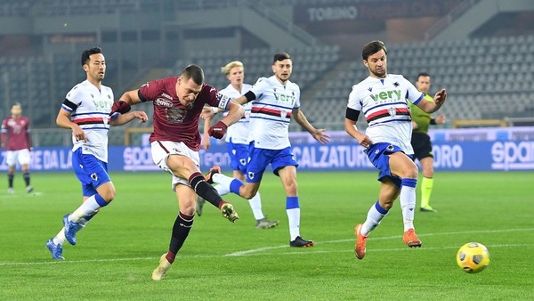Torino-Sampdoria 2-2, con Belotti e Quagliarella è sempre show