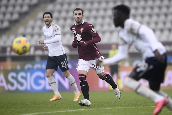 Torino, Bonazzoli ha lavorato a parte
