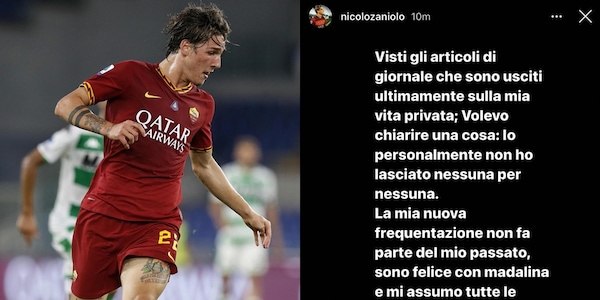 Zaniolo duro sui social: "Sono felice con Madalina Ghenea. Ora penso solo alla Roma"