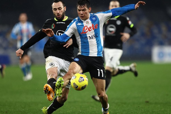 Napoli-Spezia 1-2, il tabellino