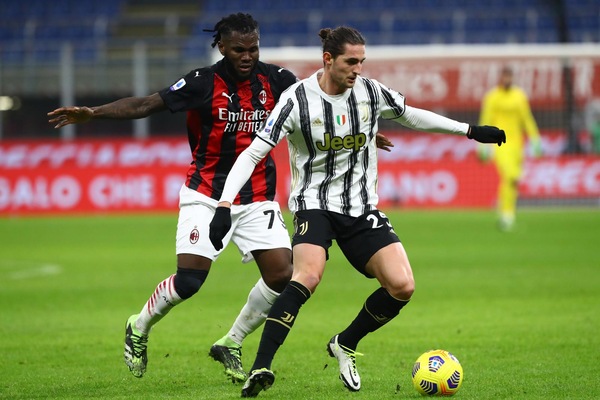 Milan-Juve 1-3, il tabellino