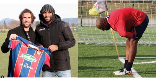 Maicon, primo allenamento con il Sona