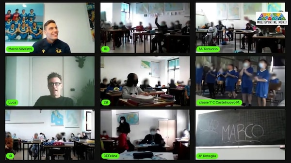 Verona, Silvestri maestro di sport per gli studenti del "suo" Castelnovo