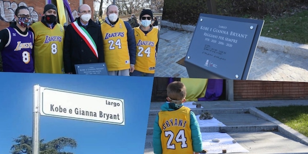 Reggio Emilia omaggia Kobe Bryant e la figlia Gianna