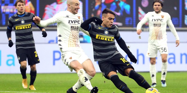 Inter-Benevento 4-0, il tabellino
