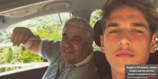 Zaniolo oltre i flirt: ecco i teneri auguri al nonno