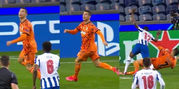 Porto-Juve, Ronaldo steso in area nel finale: niente rigore!