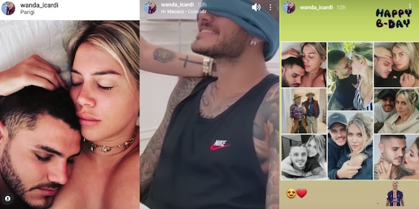 Icardi e Wanda, auguri pieni di passione
