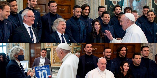 Sampdoria da Papa Francesco: le foto dell'incontro