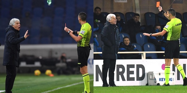 Atalanta-Napoli, furia Gasperini: Di Bello lo espelle