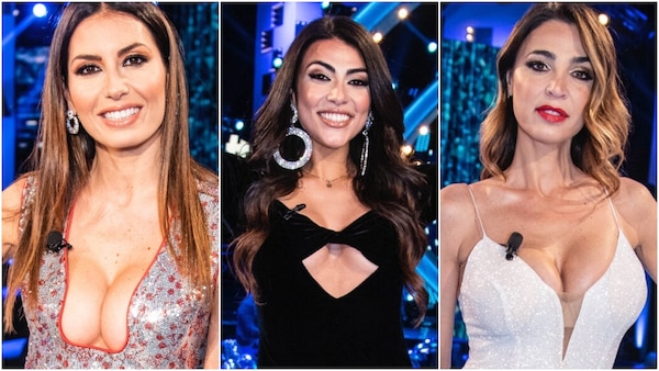 GF Vip, dalla Gregoraci alla Capriotti: look esplosivi in studio