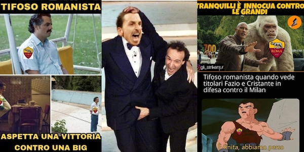 Roma-Milan scatena i social: tutte le ironie