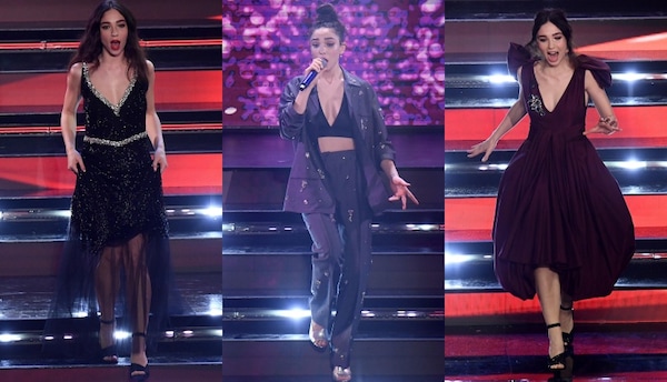 Matilda De Angelis strega Sanremo: i suoi look della prima serata