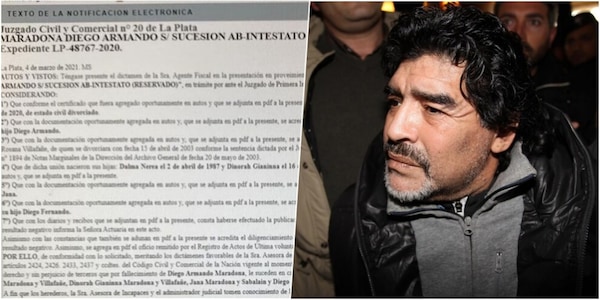 Maradona, la sentenza: i cinque figli riconosciuti sono gli unici eredi