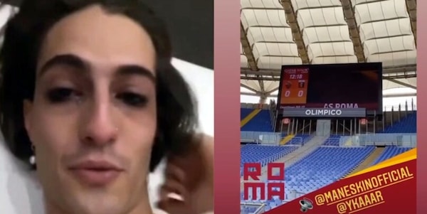 Maneskin, il tifoso Damiano re di Sanremo ringrazia la Roma...