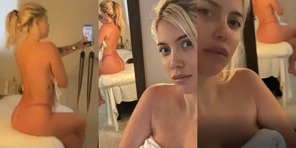Wanda Nara super sexy nel centro estetico VIDEO