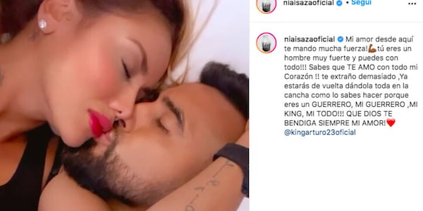 Sonia, messaggio d'amore per Vidal: "Sei il mio guerriero"