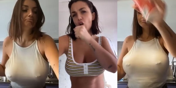 Elettra Lamborghini si diverte anche in quarantena