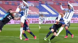 Cristiano Ronaldo, colpo in faccia a Cragno: giallo e nessun intervento del Var
