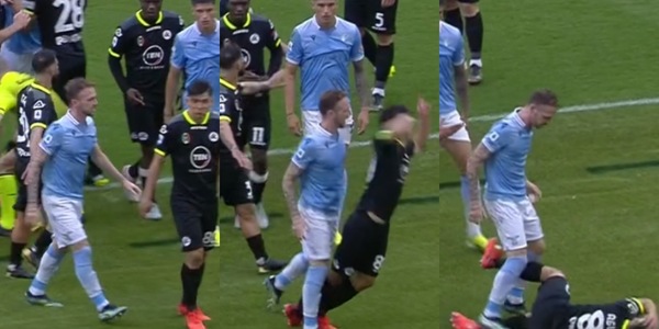 Lazio-Spezia: maxi rissa nel finale, Lazzari espulso