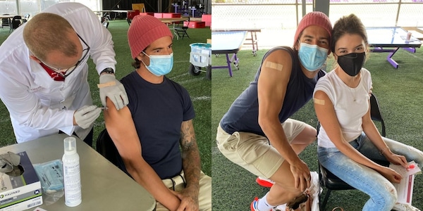 Pato si vaccina contro il Covid con la moglie FOTO
