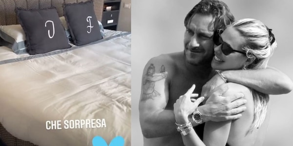 Totti, la sorpresa romantica di Ilary Blasi in camera da letto