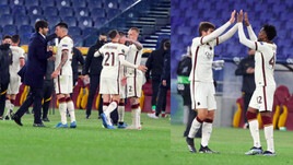 Roma in semifinale, che festa in campo!