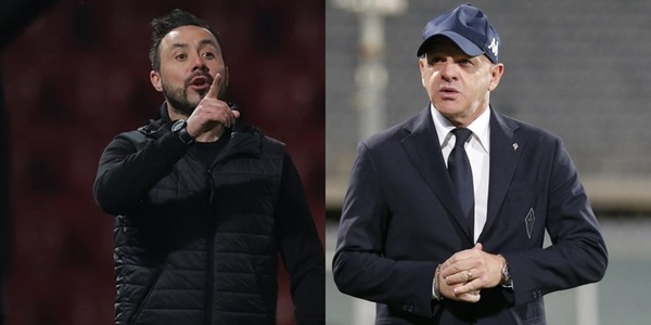 De Zerbi contro Iachini: la frase ironica sentita da tutti in tv