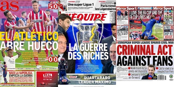 La Superlega sulle prime pagine dei quotidiani europei