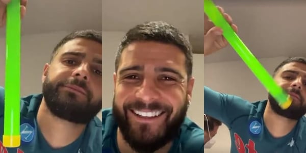 Insigne e il tubo sonoro di Lol: Frank Matano posta il video inviato in chat!