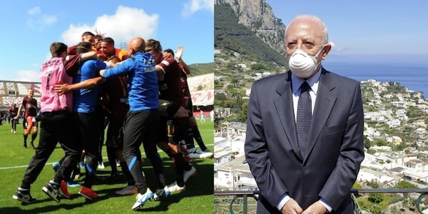 Salernitana in A, De Luca: "Grande gioia, ma serve responsabilità"
