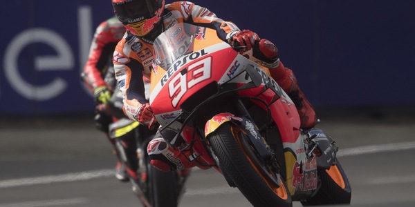 MotoGp, Gp Francia: Marquez guida le terze libere, infortunio per Morbidelli