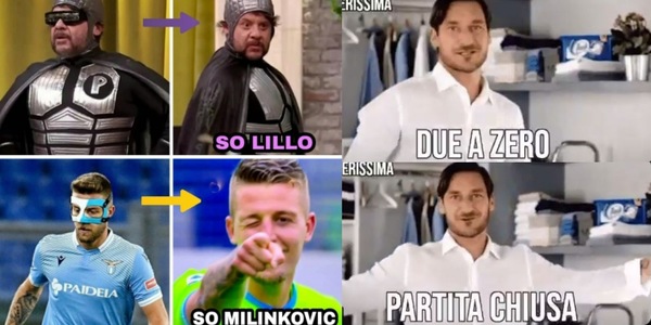 Roma-Lazio sui social: quanti sfottò per il derby