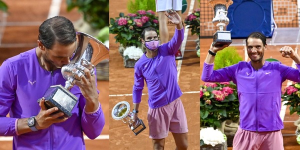 Nadal conquista Roma: le foto della premiazione