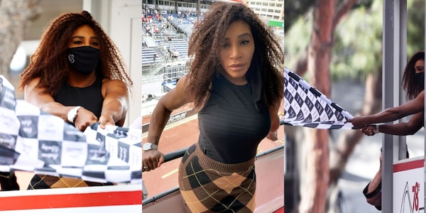 Serena Williams sventola la bandiera a scacchi e fa impazzire Monaco