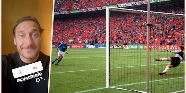 Totti "provoca" l'Olanda e ricorda il cucchiaio a Euro 2000