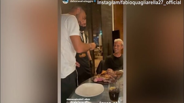 Quagliarella show: imita Salt Bae