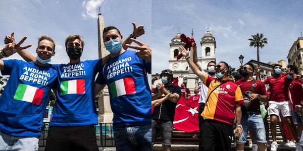Turchia-Italia, i tifosi si scaldano: cori e bandiere a Roma