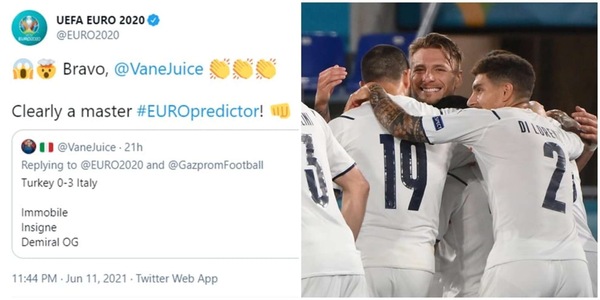 Turchia-Italia, indovina risultato e marcatori: la Uefa lo incorona!