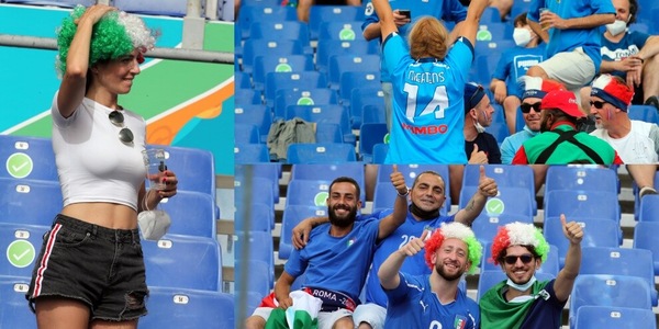 Italia-Galles, show dei tifosi sugli spalti. E spunta Mertens...