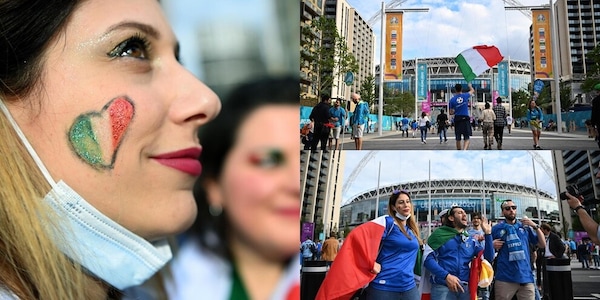I tifosi azzurri invadono Wembley: che festa per Italia-Austria