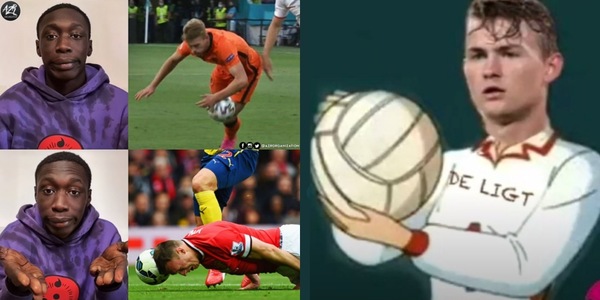 De Ligt, fallo di mano ed espulsione: ironia e sfottò social