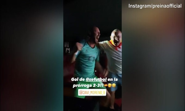 Reina, che festa per i gol della Spagna