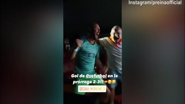 Reina, che festa per i gol della Spagna