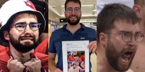 Luca Loutenbach, da timido tifoso svizzero a meme: ora piovono offerte!
