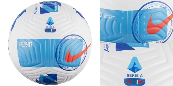 Le foto del nuovo pallone ufficiale della Serie A TIM 2021-2022