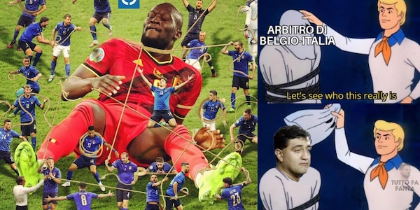 L'Italia annienta il Belgio: festa social, l'ironia è per l'arbitro!